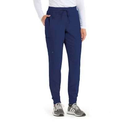 Photo 1 of Barco One BOP513 Women's Jogger Scrub Pants-Petite, Girls, Size Petite Medium, Blue
