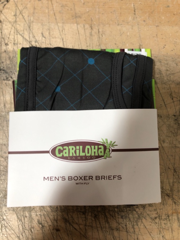 Photo 2 of Cariloha Men's Bamboo Boxer Briefs - Breathable Underwear for Men (SIZE L)
