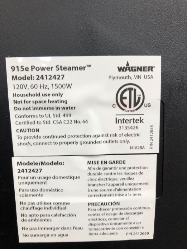 Photo 3 of 915e On-Demand Power Steamer
