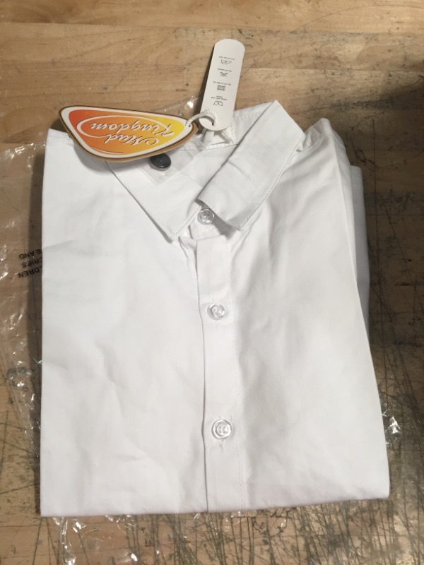 Photo 2 of **TIE NOT INCLUDED** Mud Kingdom Little Boy Dress Shirt Long Sleeve (SIZE 7-8)

