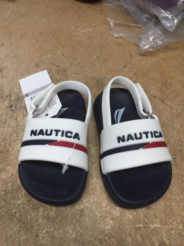 Photo 2 of Nautica Kids Toddler-Infant Athletic Slide Pool Sandal |Boys - Girls, size 3/infant