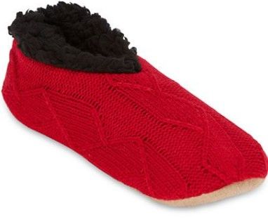 Photo 1 of Mixit House Womens Slipper Socks Red/Black S-M 