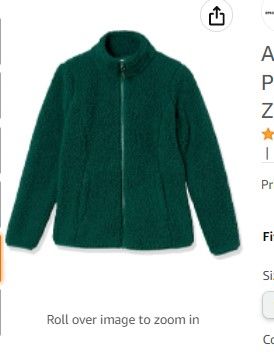 Photo 1 of Amazon Essentials Women's Polar Fleece Lined Sherpa Full-Zip Jacket
