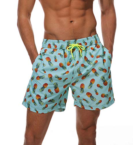 Photo 1 of DOVAVA Men's Swim Trunks with Mesh Lining Short Bathing Suit Quick Dry Boardshorts with Pockets- SIZE LARGE 