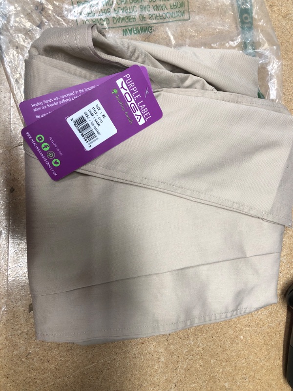 Photo 2 of Healing Hands Womens Scrubs Pants 5 Pocket Purple Label 9133 Cargo Tori Women Yoga Pant Lightweight Soft Fabric Khaki XL
