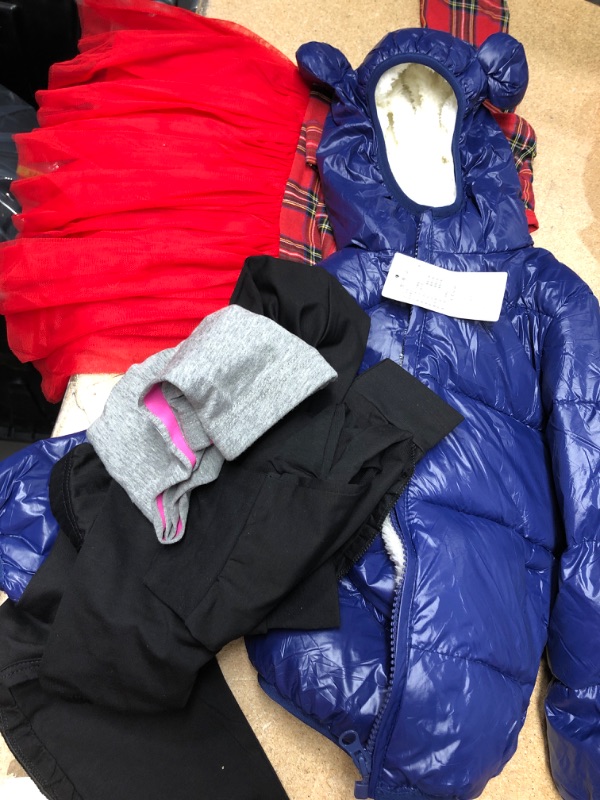 Photo 1 of BUNDLE OF ASSORTED KIDS CLOTHING- SWEATERS, DRESSES-VARIOUS SIZES- SOLD AS IS, NO RETURNS, NONREFUNDABLE 