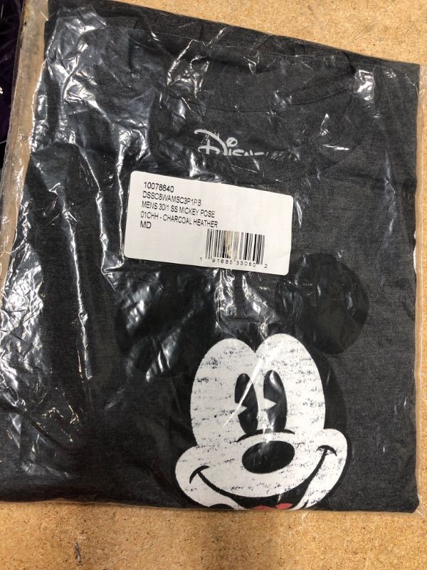 Photo 1 of Disney Men's Full Size Mickey Mouse Distressed Look T-Shirt- SIZE MEDIUM 