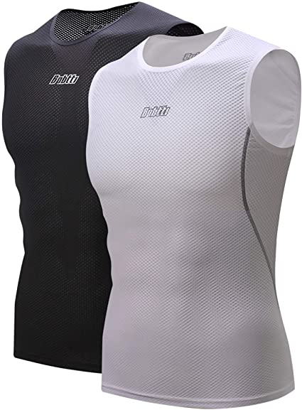 Photo 1 of bpbtti Men's Cycling Running Base Layer Sleeveless Undershirt Mositure-Wicking Bicycle Vests Tank Top Biking Shirts- SIZE XLARGE 