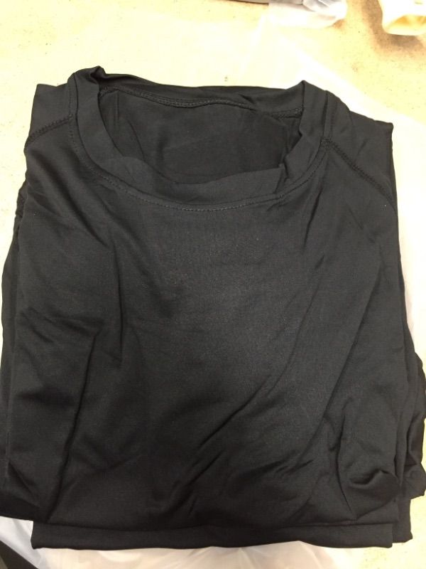 Photo 1 of 4 Pack: Men's Short Sleeve Compression Shirt Base Layer Undershirts Active Athletic Dry Fit Top- SIZE 2XL