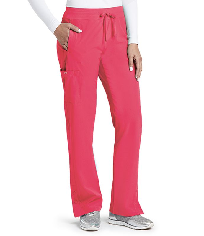 Photo 1 of Barco One Scrubs - 4 pocket Track Scrub Pant, pink- SIZE XSMALL PETITE 