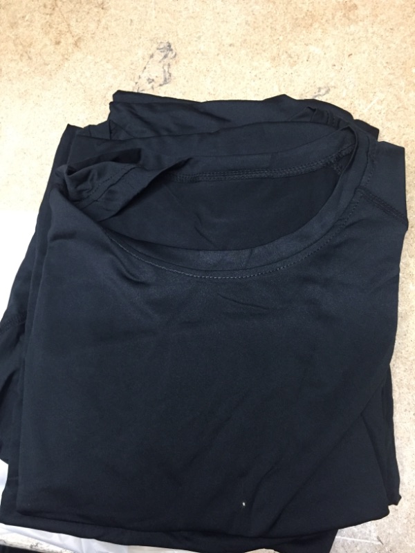 Photo 2 of 4 Pack: Men's Short Sleeve Compression Shirt Base Layer Undershirts Active Athletic Dry Fit Top- SIZE 2XL 