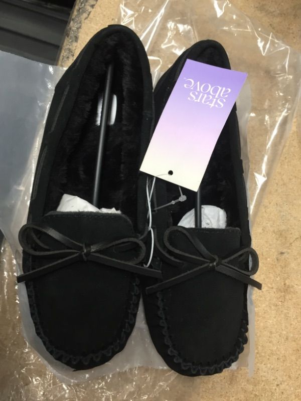 Photo 2 of Women's Chaia Genuine Suede Moccasin Leather Slippers - Stars Above™- SIZE 6 