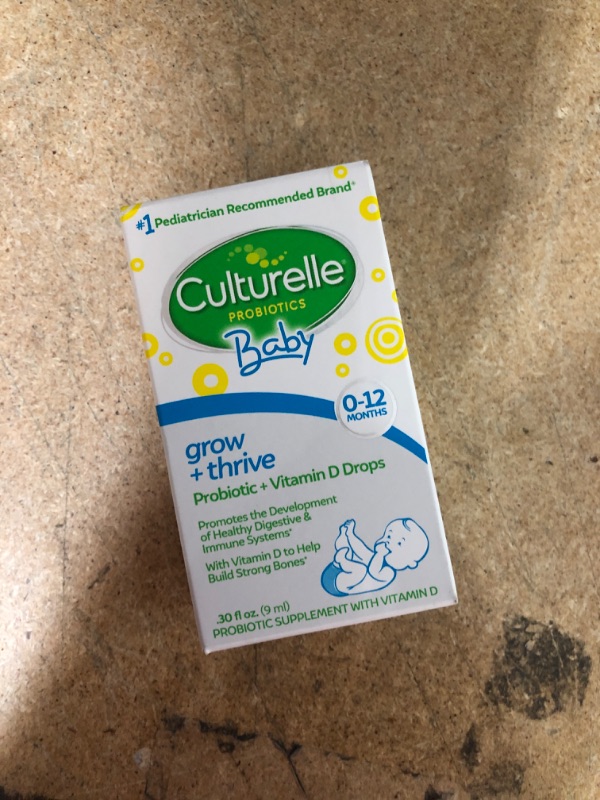 Photo 2 of **EXPIRE DATE:09/2022 Culturelle Baby Grow + Thrive Probiotics + Vitamin D Drops, Promotes Development of Healthy Immune & Digestive Systems in Babies, Infants & Kids*, with Vitamin D, Gluten Free & Non-GMO, 9ml
