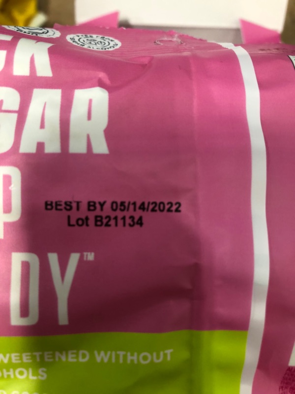 Photo 3 of **EXPXIRES 5/14/2022** NOT REFUNDABLE 
SmartSweets Sourmelon Bites, Candy with Low Sugar (3g), Low Calorie, Plant-Based, Free From Sugar Alcohols, No Artificial Colors or Sweeteners, Pink and Green 1.8 Ounce (Pack of 6)
