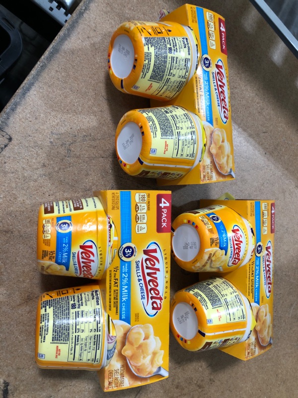 Photo 2 of ** NO REFUNDS/RETURNS**- BB: 06/21/2022* 3 OF- Velveeta Shells & Cheese Microwavable Shell Pasta & Cheese Sauce with 2% Milk Cheese (4 ct Pack, 2.19 oz Cups)
