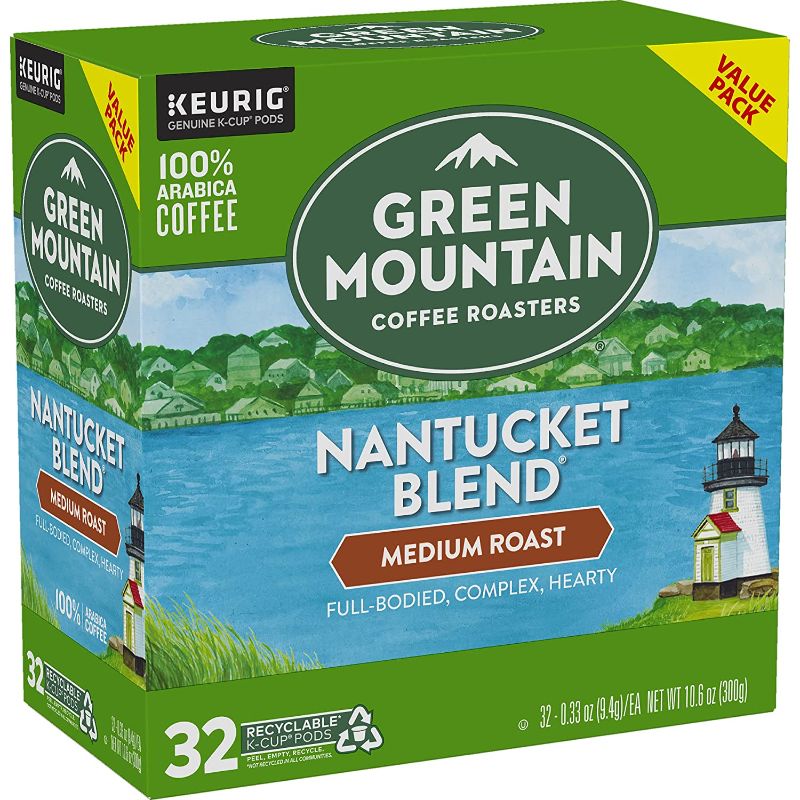 Photo 1 of **NO REFUNDS/RETURNS** BB: 12/13/2023*- Green Mountain Coffee Roasters Nantucket Blend, Single-Serve Keurig K-Cup Pods, Medium Roast Coffee, 32 Count
