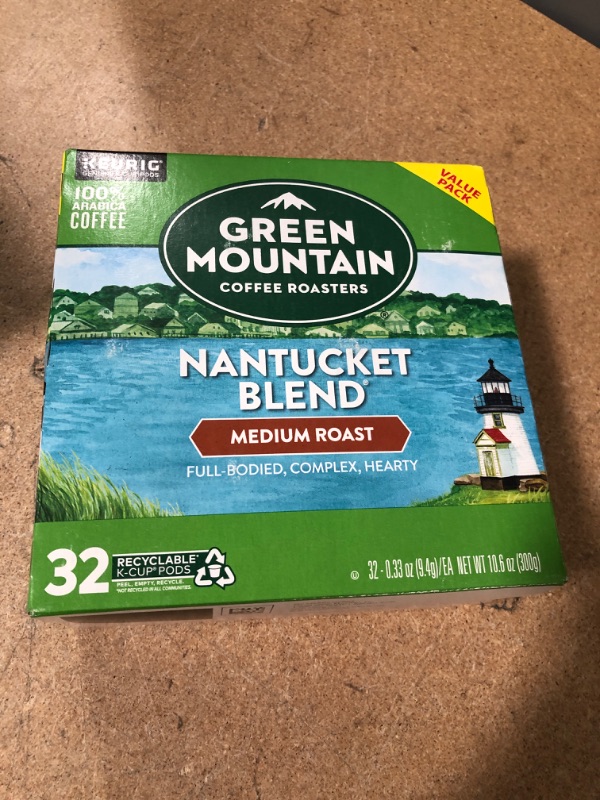 Photo 2 of **NO REFUNDS/RETURNS** BB: 12/13/2023*- Green Mountain Coffee Roasters Nantucket Blend, Single-Serve Keurig K-Cup Pods, Medium Roast Coffee, 32 Count
