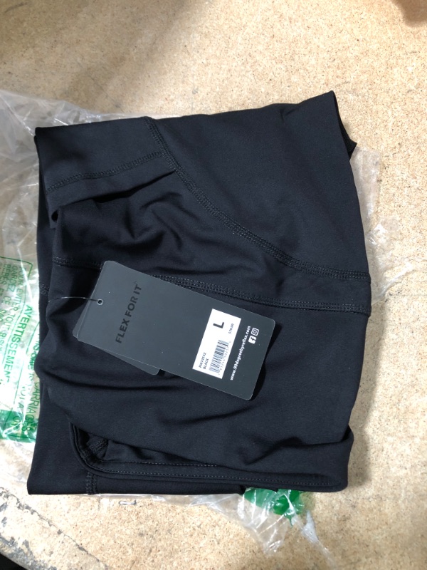 Photo 1 of 90 Degree by Reflex PW74542 Womens Performance Activewear Power Flex Yoga Pants Black Leggings- SIZE LARGE 