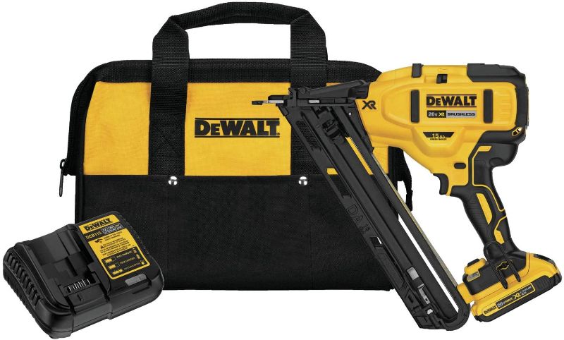 Photo 1 of ***PARTS ONLY*** DEWALT DCN650D1 20V MAX XR 15 GA Cordless Angled Finish Nailer Kit
