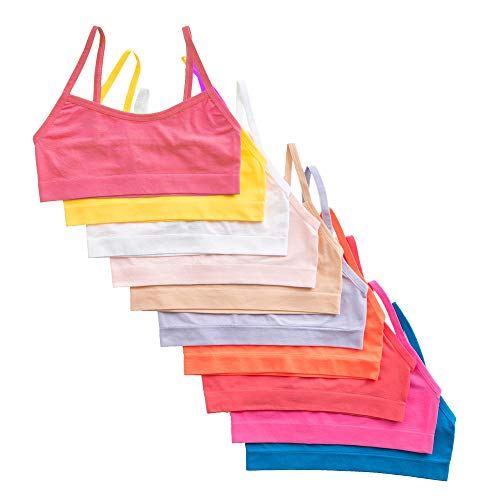 Photo 1 of Alyce Intimates Seamless No Show Girls Sports Bra, Pack of 10, 34 L