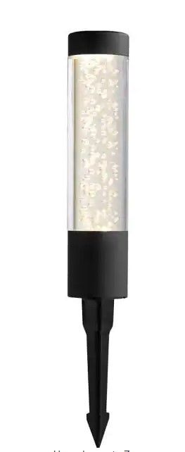 Photo 1 of 
Hampton Bay
Low Voltage Black 40 Lumens White Color Changing Integrated LED Bollard Light with Remote; Weather/Water/Rust Resistant