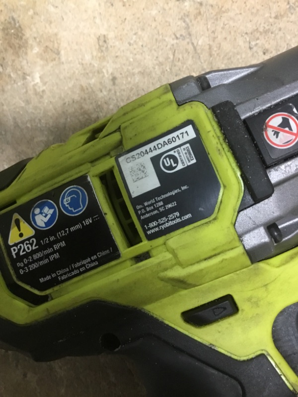 Photo 3 of 
RYOBI
ONE+ HP 18V Brushless Cordless 4-Mode 1/2 in. High Torque Impact Wrench (Tool Only)
