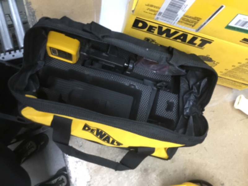 Photo 4 of 
DEWALT
150 ft. Red Self-Leveling Rotary Laser Level with Detector & Clamp, Wall Mount, Remote, Bag, (2) D & (1) 9-Volt battery