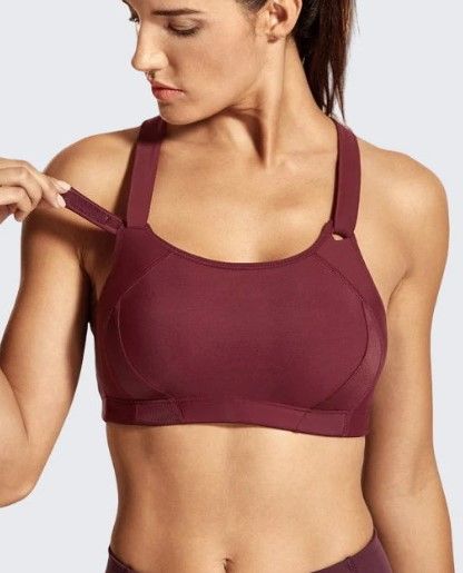 Photo 1 of Front Adjustable High Impact Lightly Padded Running Sports Bra A281 S 
