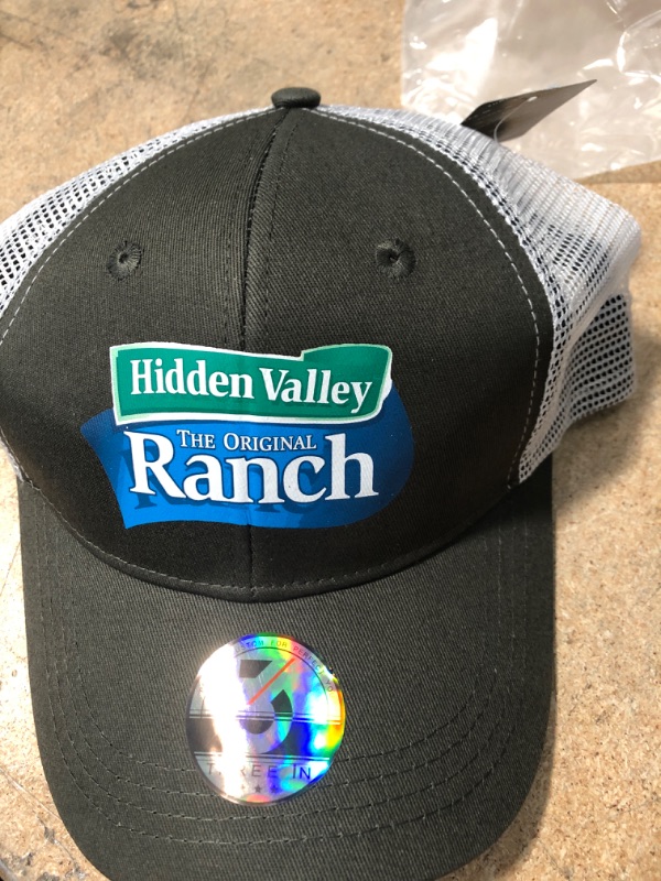 Photo 2 of ***STOCK PHOTO FOR REFERENCE ONLY***
GRAY HIDDEN VALLEY THE ORIGINAL RANCH BASEBALL CAP WITH WHITE MESH 