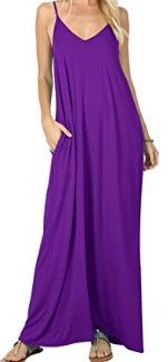 Photo 1 of I2 crazy long sun dress  purple with pockets
SIZE:S