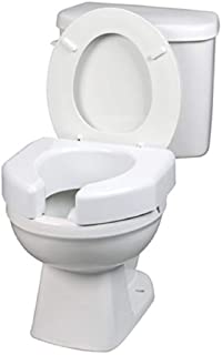 Photo 1 of Ableware Basic Open Front Elevated Toilet Seat, White