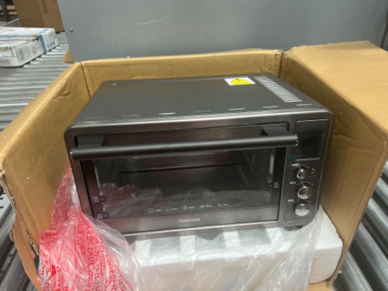 Photo 3 of Toshiba Digital Toaster Oven with Double Infrared Heating and Speedy Convection, Larger 6-slice/12-inch Capacity, 1700W, 10 Functions and 6 Accessories Fit All Your Needs
