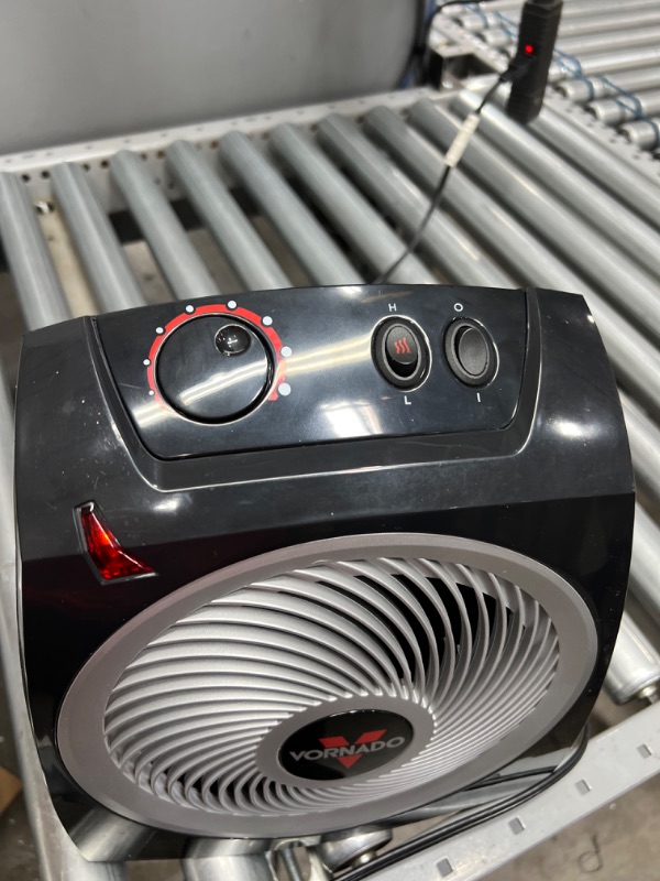 Photo 4 of NOT FUNCTIONAL PARTS ONLYY!!! Vornado VH10 Vortex Heater with Adjustable Thermostat, 2 Heat Settings, Advanced Safety Features, Whole Room, Black
