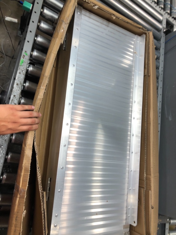 Photo 1 of FACHNUO TOOL Wheelchair Ramp 6ft Portable Non-Skid Threshold Ramp 28.3" W x 72" L Aluminum Wheel Chair Ramp for Home Steps Access Entry Doorways with 800lbs Load Capacity 6FOOT