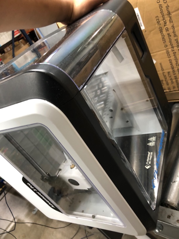 Photo 1 of FLASHFORGE 3D Printer Adventurer 3 Pro with 2 Removable Nozzle, Glass Bed and Leveling-Free, Fully Assembled, High Precision Printing with PLA/ABS/PETG/PLA-CF/PETG-CF