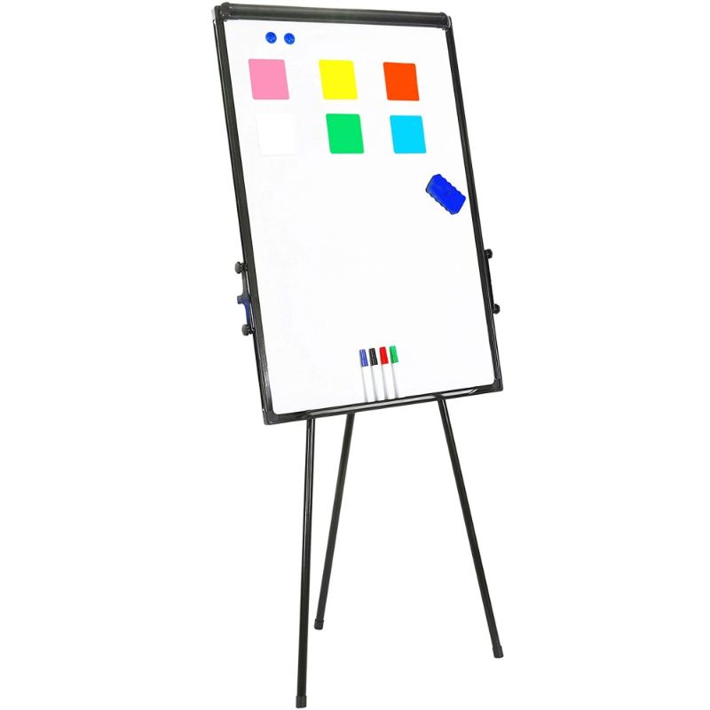 Photo 1 of *COLOR OF STOCK PHOTO MAY VARY**Magnetic Whiteboard with Tripod Easel Adjustable 60 x 90 cm SILVER
