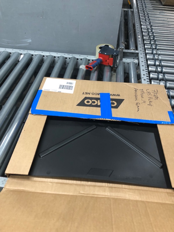 Photo 1 of Camco 20.5-Inches x 24-Inches Dishwasher Drain Pan, Black - Protects Your Floor, Cabinets and Walls from Leaking Dishwashers - Directs Water to The Front for Easy Leak Identification (20602)