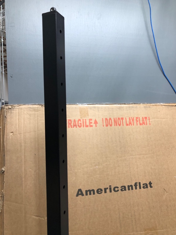 Photo 2 of Cable Railing Post 36 inch Assembled Weldless 2"x2" Square Aluminum Black Powder Coated Pre-Drilled Metal Posts Surface