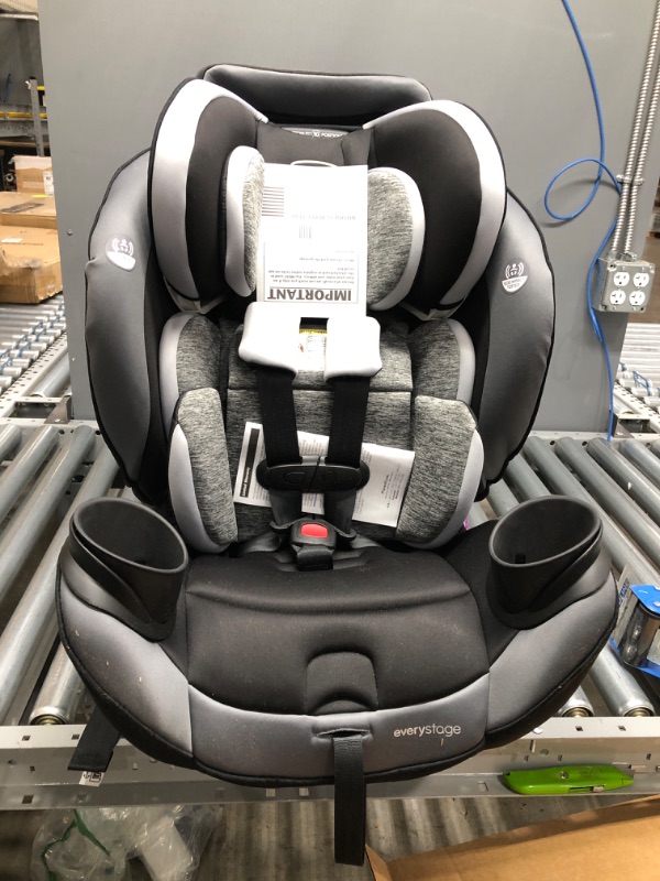Photo 1 of Evenflo EveryStage DLX All-in-One Convertible Car Seat, Solid Print Black
