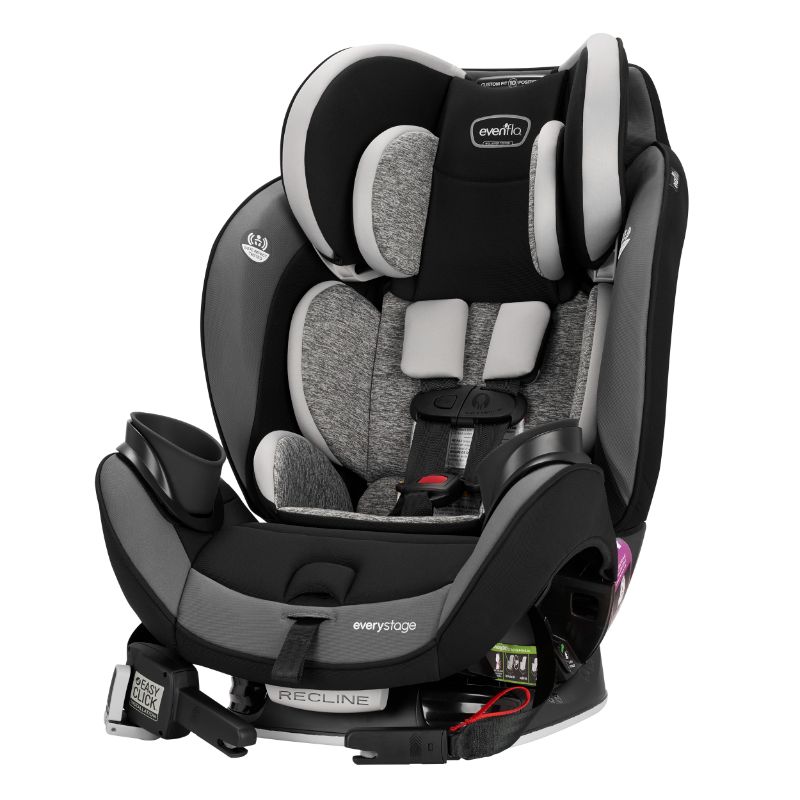 Photo 1 of Evenflo EveryStage DLX All-in-One Convertible Car Seat, Solid Print Black
