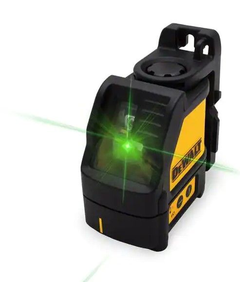 Photo 1 of 
DEWALT
165 ft. Green Self-Leveling Cross Line Laser Level with (3) AAA Batteries & Case