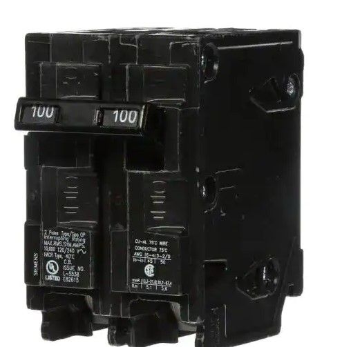 Photo 1 of 
Siemens
100 Amp Double-Pole Type QP Circuit Breaker