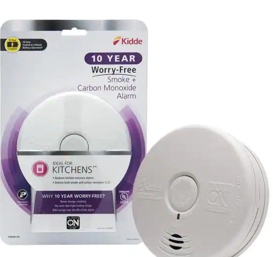 Photo 1 of Kidde
10-Year Worry Free Smoke & Carbon Monoxide Detector, Lithium Battery Powered with Photoelectric Sensor