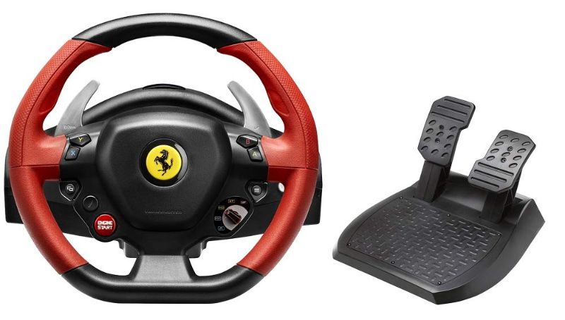 Photo 1 of ***PARTS ONLY*** Thrustmaster Ferrari 458 Spider Racing Wheel (Xbox Series X/S & One & Windows)
