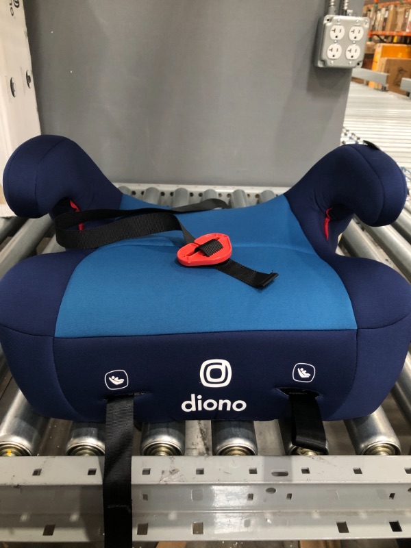 Photo 2 of Diono Solana 2 XL 2022, Dual Latch Connectors, Lightweight Backless Belt-Positioning Booster Car Seat, 8 Years 1 Booster Seat, Blue
