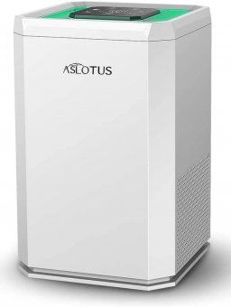 Photo 1 of ASLOTUS Air Filter-H13 True HEPA AirPurifier for Allergies, Pets, Smokers, Odor Eliminator Quiet Remove 99.99% Dust for Small Home, w/ Auto Sleep Mode&Child Lock