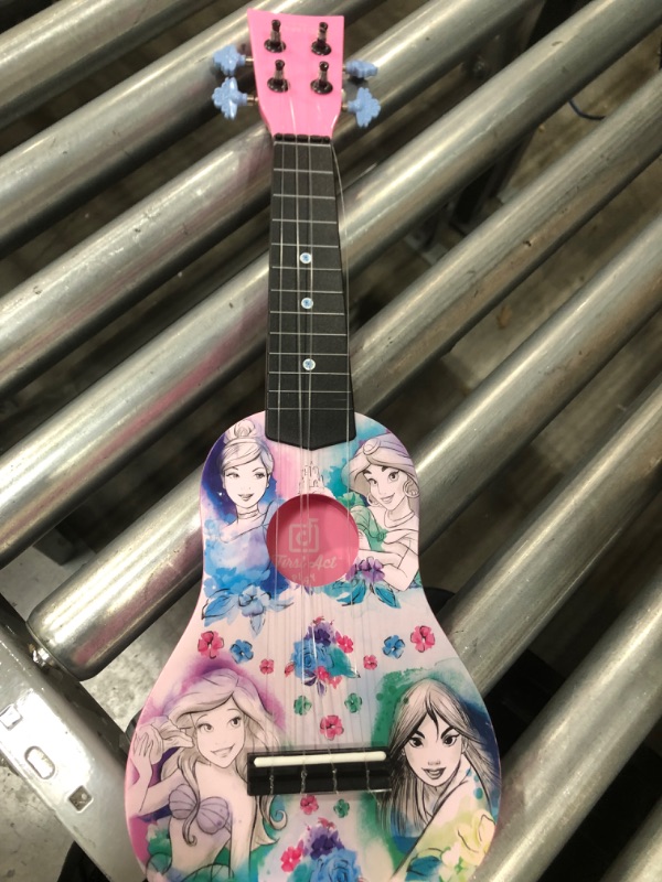 Photo 2 of First Act Disney Princess Ukulele - 20-Inch Soprano Uke - Ukulele for Beginners - Musical Instruments for Toddlers and Preschoolers - Ready to Play - Make Learning to Play Music Easy and Fun
