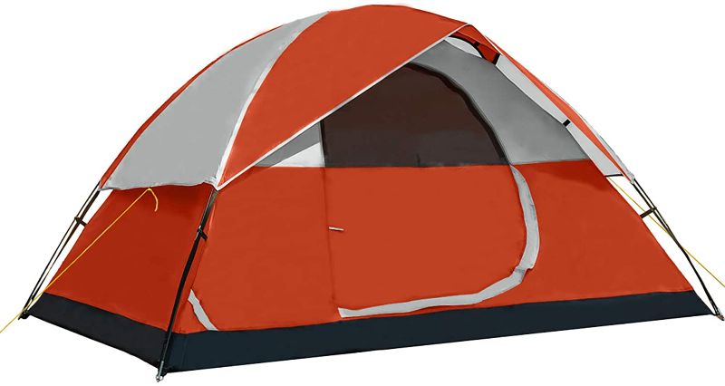 Photo 1 of 
Pacific Pass 2 Person Family Dome Tent with Removable Rain Fly, Easy Set Up for Camp Backpacking Hiking Outdoor, 82.7 x 82.7 x 47.2 inches ORANGE