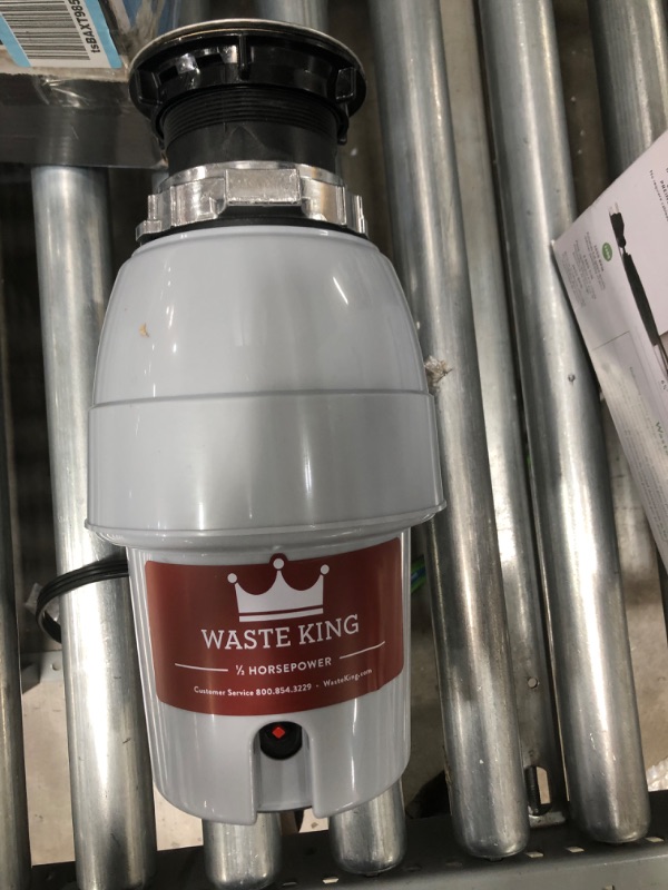 Photo 3 of Waste L-2600 King Food Waste Disposer, 1/2 HP, Silver **PREVIOUSLY OPENED***