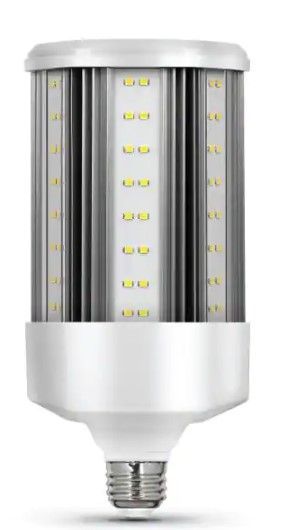 Photo 1 of 400-Watt Equivalent Corn Cob E26 Base with E39 Mogul Adapter High Lumen Daylight (5000K) HID Utility LED Light Bulb
